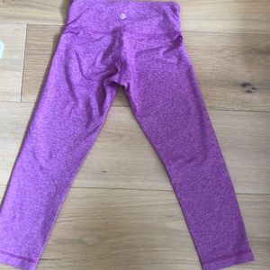Lululemon cropped yoga pant pink